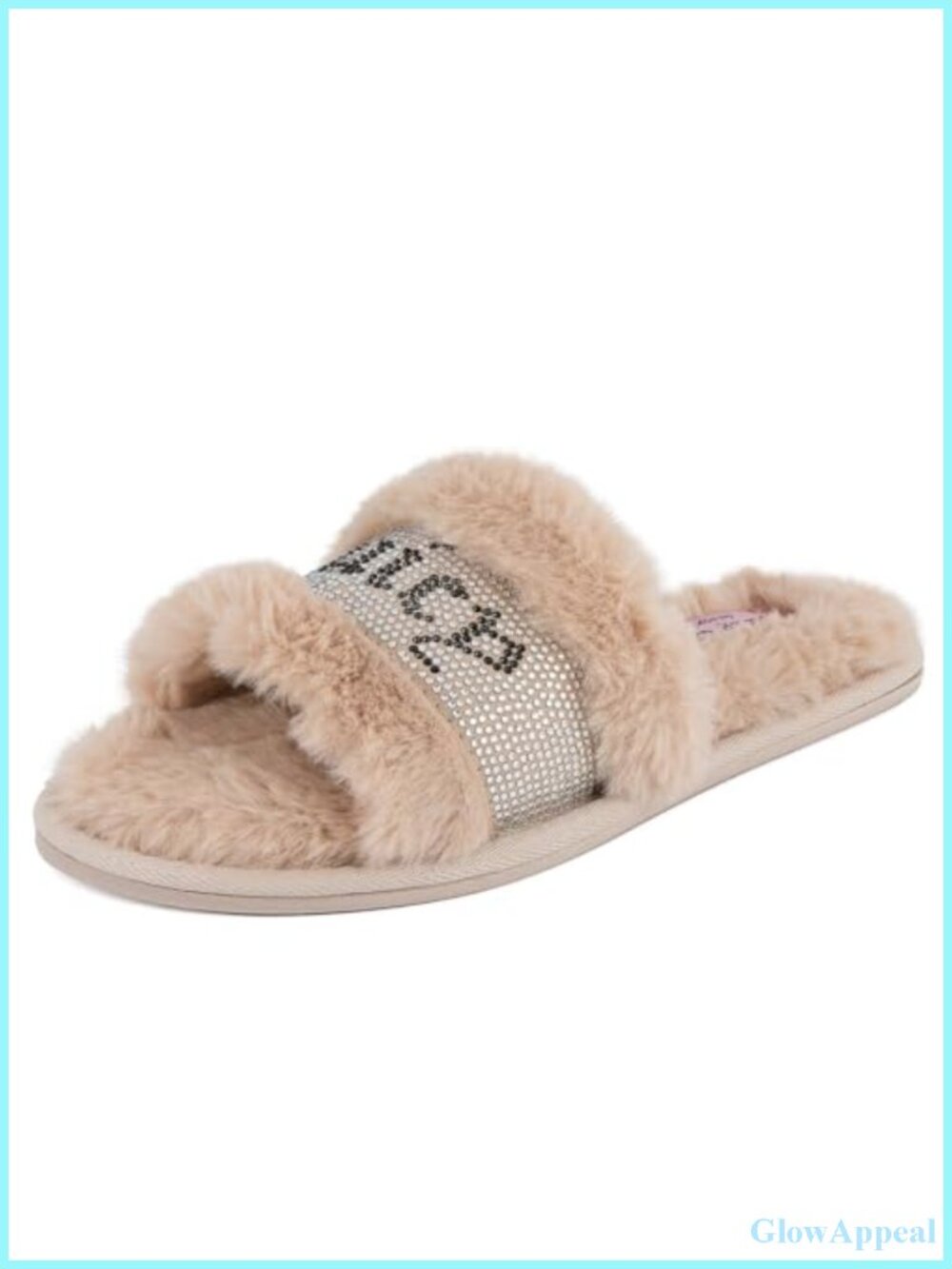 Fuzzy Faux Fur Open Toe Slide Slippers Cozy Indoor Outdoor House Shoes